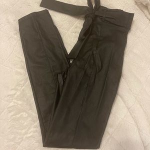 Windsor faux leather high rise pants